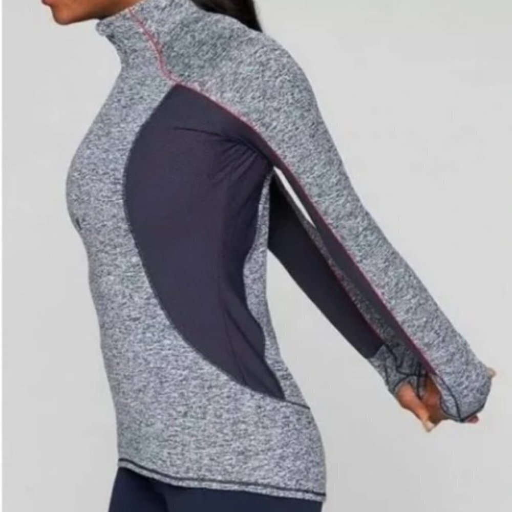 Athleta Running Wild Half Zip Pull over